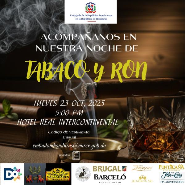 Noche de Tabaco y Ron 