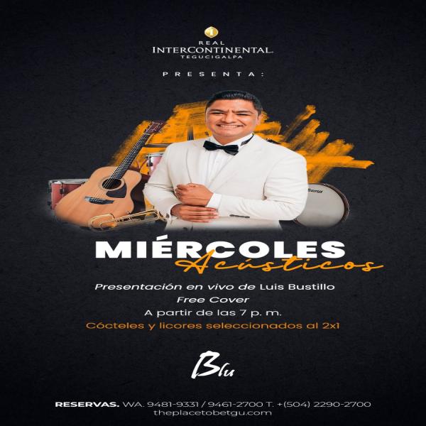 Miércoles Acústico con Luis Bustillo 
