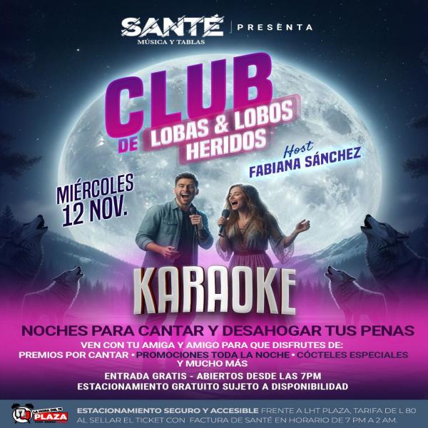 Karaoke con el club de lobas y lobos heridos 