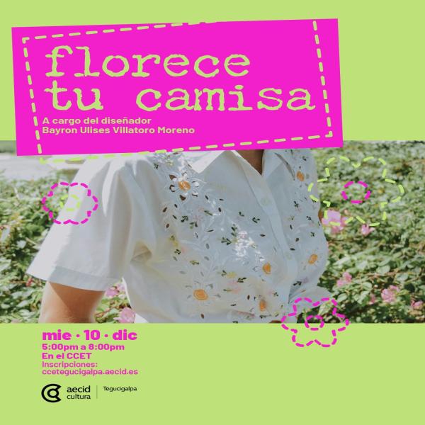 Taller: Florece tu camisa 
