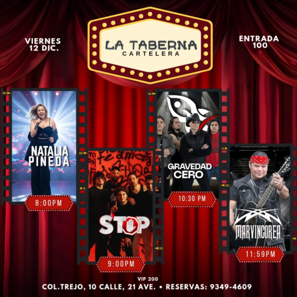 La Taberna: Cartelera 