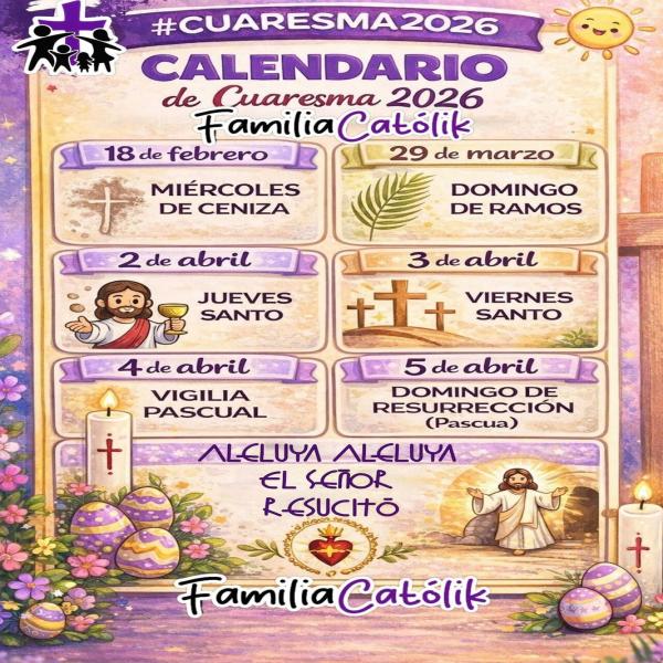 Calendario de Cuaresma 2026