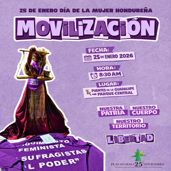 Movilización Día de la Mujer Hondureña 