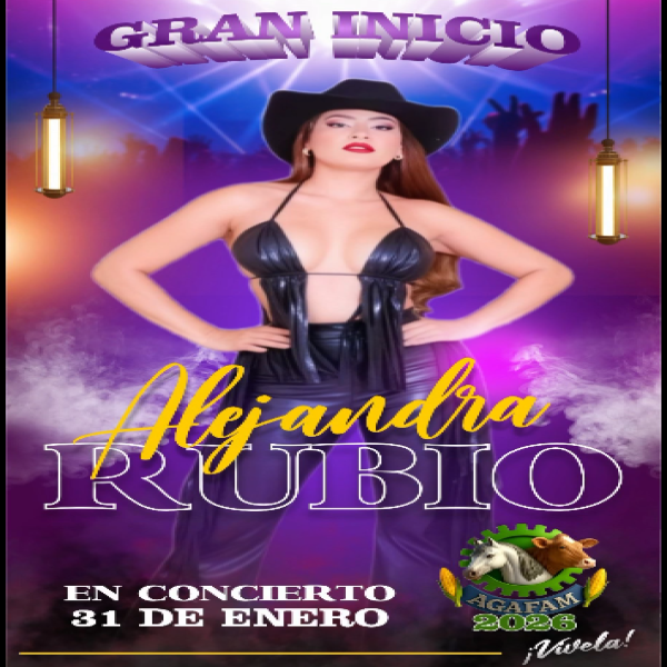 AGAFAM 2026: Alejandra Rubio en concierto 