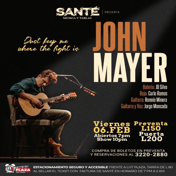 Vibes de John Mayer: Una noche donde la gravedad no importa... solo la música 