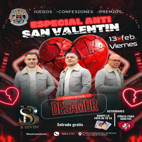Celebremos Anti San Valentín con Bseven