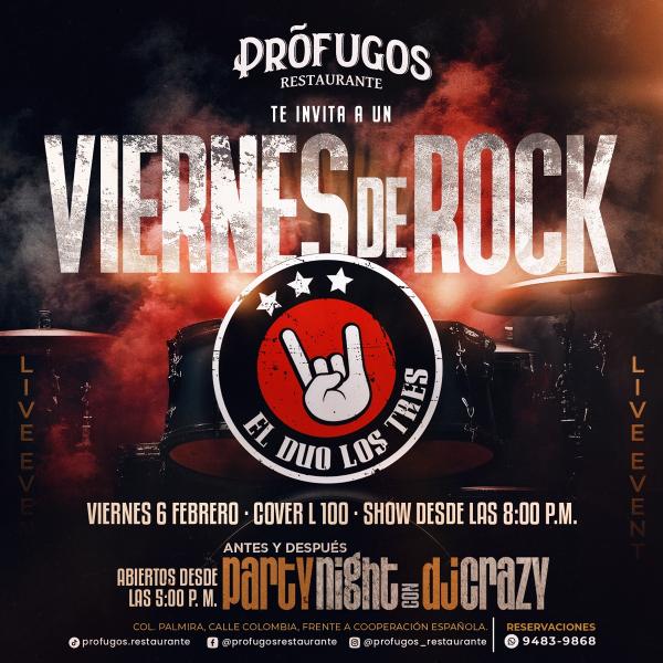 Es VIERNES, es noche de ROCK