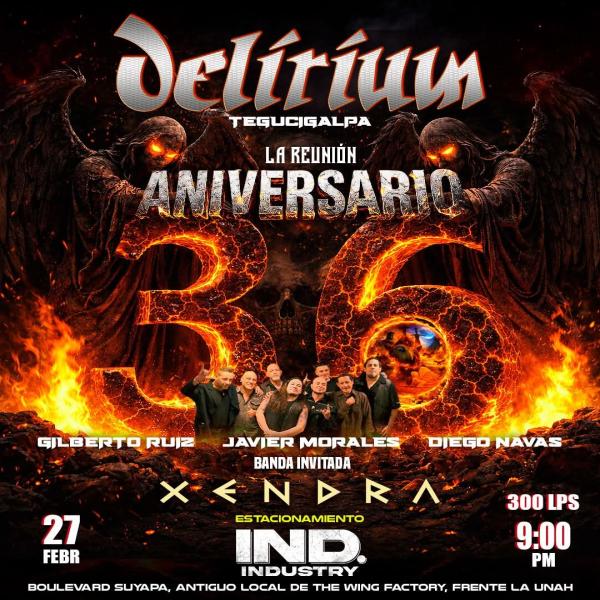 Delirium – La Reunión | 36 Aniversario 