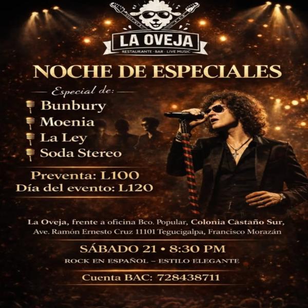 Una noche dedicada a los grandes clásicos del rock en español 