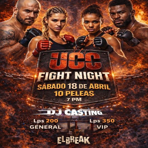 UCC Honduras: 3er fight Nitgh del año 2026 