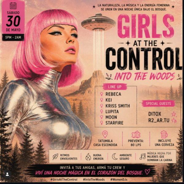 Girls at the control – into the woods 