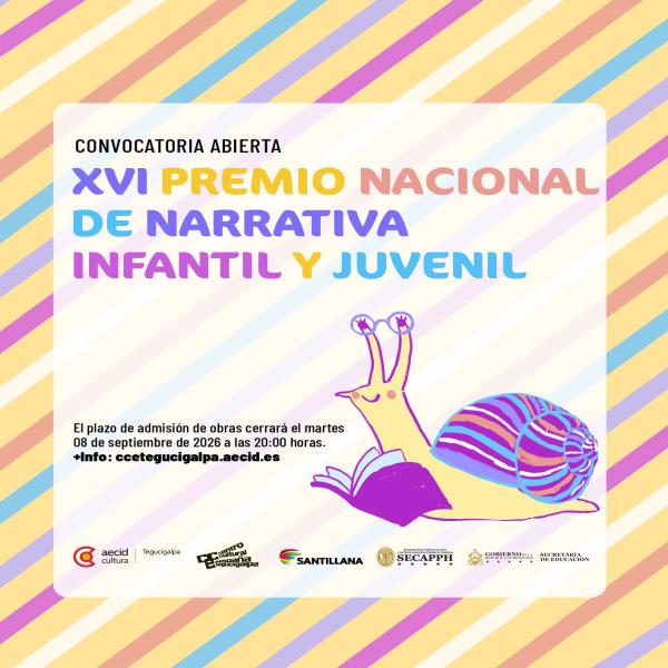 Convocatoria abierta: XVI Premio Nacional de Narrativa Infantil y Juvenil
