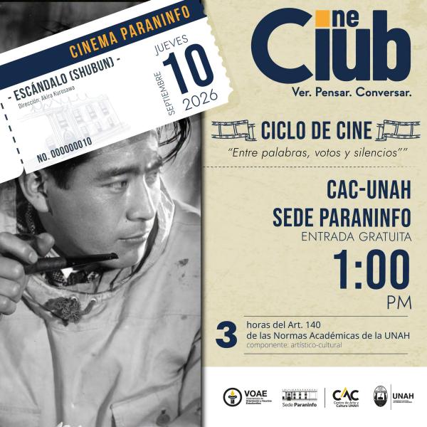 Cine Club CAC-UNAH presenta «Entre palabras, votos y silencios»