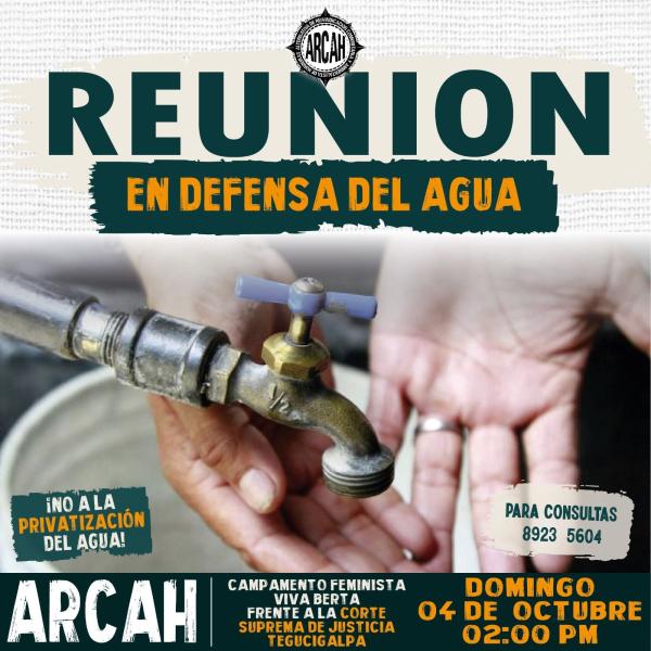 Reunión en Defensa del Agua