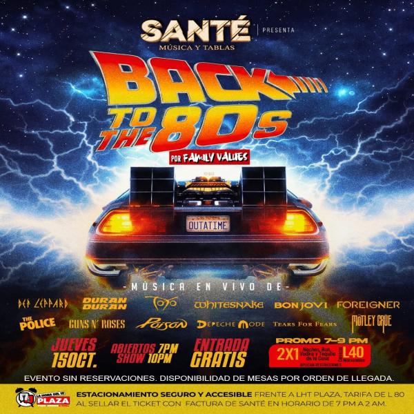 Back to the 80's: un viaje en el tiempo donde el synth-pop, el new wave y el hard rock