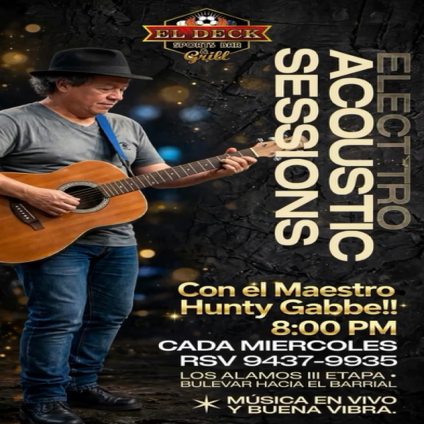 Acoustic Sessions con el maestro Hunty Gabbe