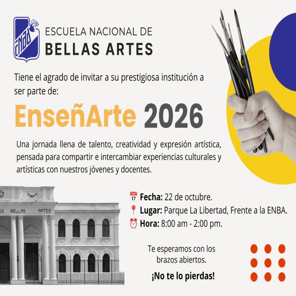 Escuela de Bellas Artes: EnseñArte 2026